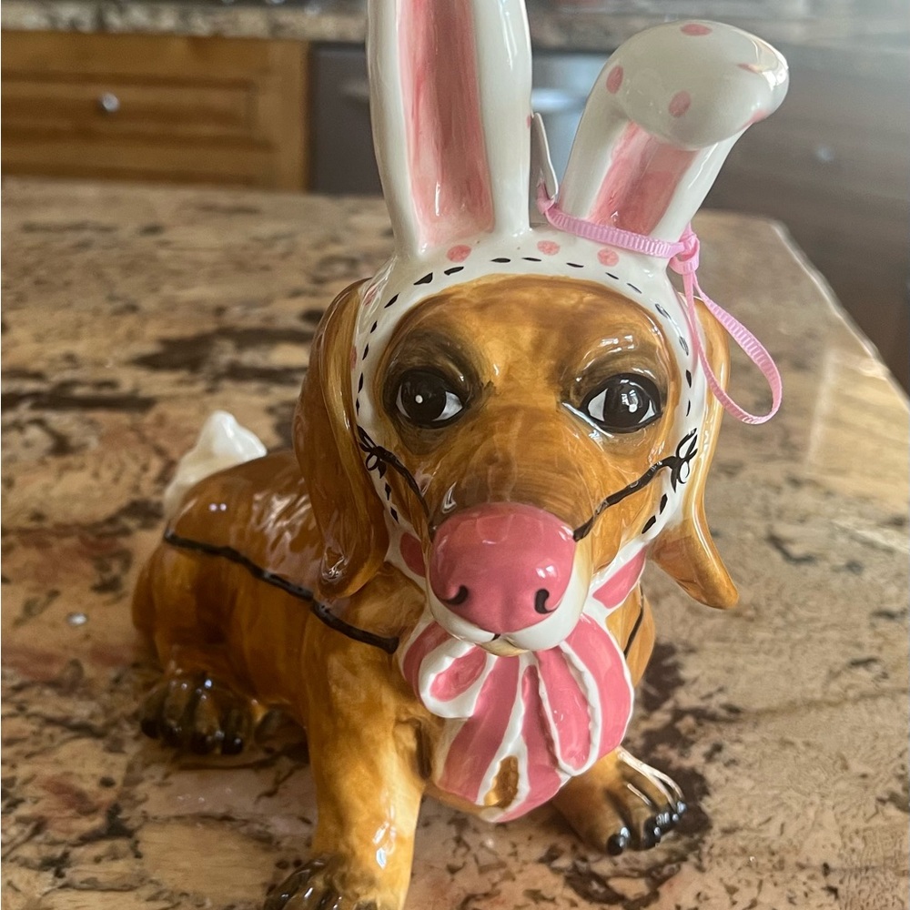 Blue Sky Easter Doxie